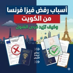 أسباب رفض فيزا فرنسا من الكويت وكيف تزيد فرص القبول