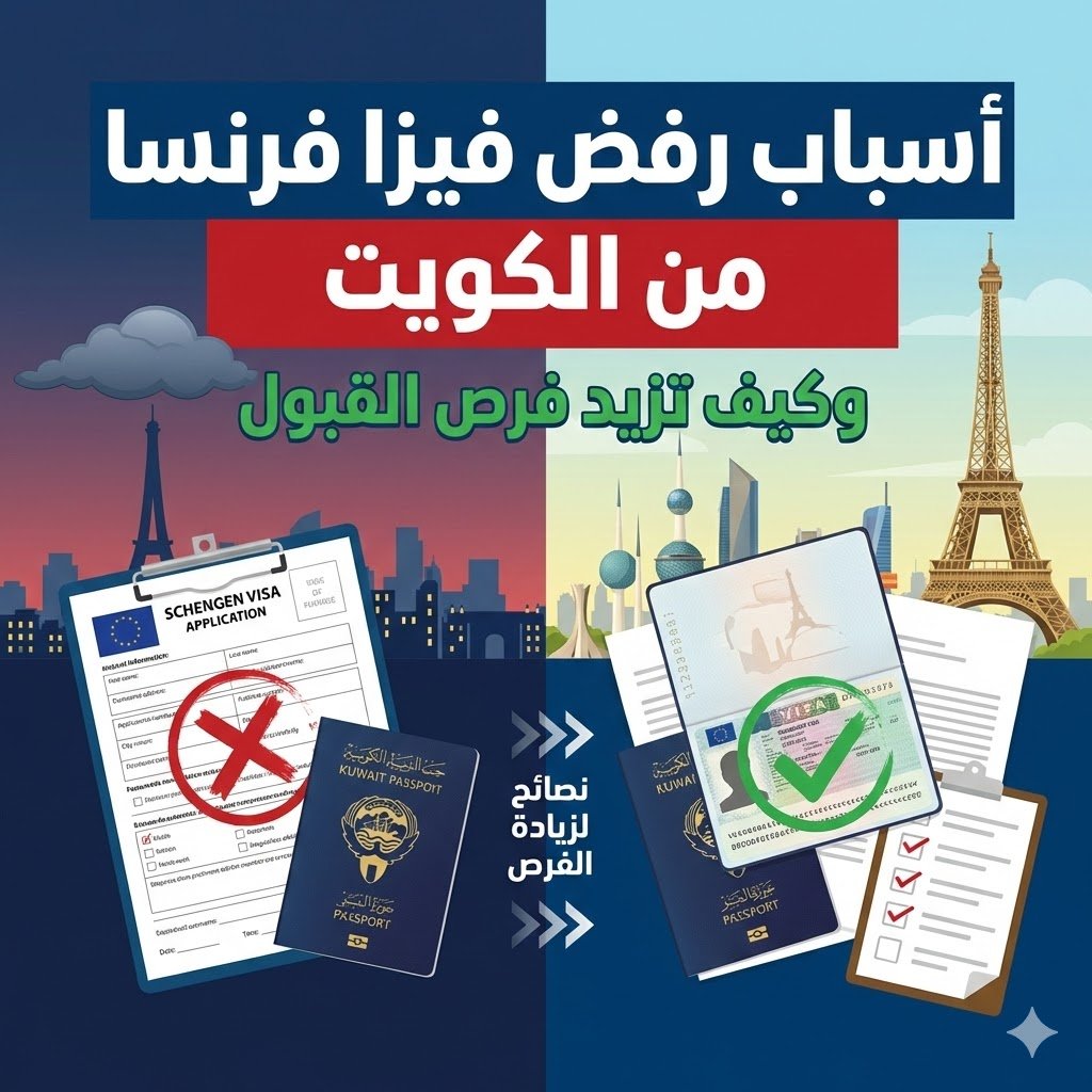 أسباب رفض فيزا فرنسا من الكويت أسباب رفض فيزا فرنسا من الكويت