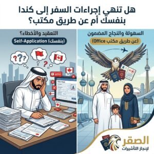 هل تنهي إجراءات السفر إلى كندا بنفسك أم عن طريق مكتب؟